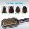 Vega LitStyle L1 Hair Straightener Brush with Ceramic Coated Bristles, Smart Memory Function, Quick Heat-up, (VHSB-06)