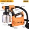 Ingco 450W Spray Gun | Viscosity Measuring Cup, Nozzle, Orange Flatt/Matte Finish 800ml Paint Sprayers