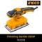 Ingco FS3208 Finishing Sander 320W Aluminum base | 5pcs sand papers Aluminum base | 5pcs sand papers | 14000 rpm Bottom base Sanders
