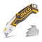 INGCO Box Cutter, Utility Knife, INGCO Pocket Knife retractable | 5 blades, Lock-Back, Aluminum Utility Knives