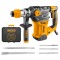 INGCO SDS-Plus Rotary Hammer Drill | 220 Volts | 1500W | 4400bpm | 5.5J | Vibration Control, Safety Clutch Including 3 drills, 2 chisels Rotary Hammers