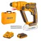 INGCO Cordless Hammer Drill Machine, Battery Hammer Drill Machine With Battery And Drill Bits, Impact Function For Home Use,Multicolour Rotary Hammers