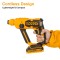 INGCO Cordless Hammer Drill Machine, Battery Hammer Drill Machine With Battery And Drill Bits, Impact Function For Home Use,Multicolour Rotary Hammers