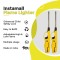 InstaMall Plastic Adjustable Flame Lighter for Kitchen Stove,Candles, Refillable, Pack of 2 (Yellow) Gas Lighters