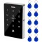 Jenix Security Door Access Control Keypad with 10 ID Key Fobs | Stand-Alone Keypad, Door Lock Controller for Gate Entry
