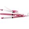 Professional 3 in 1 Electric Hair Straightener, Curler Styler & Crimper For Women (White & Pink Colour)