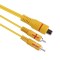 KEBILSHOP 2 Rca Male Jack To 1 Rca Female Plug Splitter Audio Video Av Adapter Cable (2 pcs)