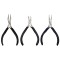 Mini Type Beading Pliers Set With Chain Nose Pliers, Round Nose Pliers & Side Cutter For Jewelry Making Repair(3 pcs)