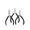 Mini Type Beading Pliers Set With Chain Nose Pliers, Round Nose Pliers & Side Cutter For Jewelry Making Repair(3 pcs)