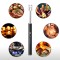 Kimee Candle Lighter, USB Electric Lighter, Rechargeable Arc Lighter with LED Display, 360° Flexible Neck Flameless Grill Lighters for Candle Aromatherapy Camping BBQ Gas Stoves (Multicolor) Cigarette Lighter