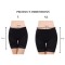 PLUMBURY Women, Girl Cotton Lycra Stretchable Lace Cycling Shorts | Under Skirt Safety Shorts Black/Beige (Size L-XL)