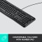 Logitech B100 Wired USB Mouse & K120 Wired Keyboard Combo | Spill-Proof | 800 DPI Keyboards
