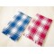 Lushomes Towels for Bath, Cotton Bath Towel Checks Combo for Bath Large Size, Pink Blue Combo (2 pcs)