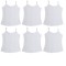 Girls Vest Slip for Kids (Cotton, White) 6 pcs
