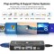 Microware 4 Ports USB KVM VGA Switcher | One-Button Swapping | USB 2.0 KVM Switch Box for PCs, Keyboard, Scanner