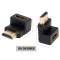 MVTECH HDMI 90° Adapter, Right Angle L Shape HDMI Male to HDMI Female Gold Plated