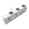 (3 Pin-3 Socket + 2 Pin-3 Socket) Universal Socket Cordless Wall Extension Board, On/Off Switch 1 pcs