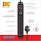MX 3000W Extension Board 5 Outlet 15A Socket | 0.75 Sq.mm Power Cord 1.5 Mtr | Alumminium Body Surge Protector - MX-2719