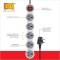 MX 5 Outlet Universal Sockets Snake Power Strip with 15 Amp Twisted in Many Angle Master Switch 1.5 mtr Cord (*MX-3322B)