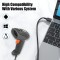 Newland HR1070 Handheld Scanner 1D Bar Code Reader 2m USB Corded Linear Image Technology for Mobile Payment