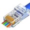 Cat6 RJ45 8P8C Pass Through Connector | Transparent Ethernet Cable | UTP Network | RJ45 Plug connector (50 pcs)