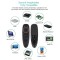 Voice Remote Air Fly Mouse, 2.4G Wireless Infrared Remote Control | 6 Axis Gyroscope, Voice Input, IR Learning