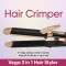 Vega 3 in 1 Hair Styler, (Indias No.1* Hair Styler Appliance), Hair Straightener, Curler & Crimper, VHSCC-01