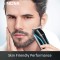 Nova NHT 1073 Battery Powered USB Rechargeable & Cordless: 60 Minutes Runtime Professional Hair Clipper for Men, Blue