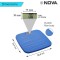 Nova BGS -1260 Ultra Lite Electronic Digital Personal Body Scale (Black/Sea Blue) Weighing scales