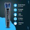 Nova NHT 1073 USB Rechargeable and Cordless: 60 Minutes Runtime Professional Hair Clipper for Men & Nova NHT-1071 Titanium Coated Cordless: 45 Minutes USB Trimmer for Men (Black/Blue) Trimmers