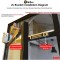 OldArc Z Bracket for 600lbs EM Lock with Inward Opening Door | in-Swing Door, ZL Bracket for Glass/Aluminium Doors