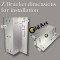 OldArc Z Bracket for 600lbs EM Lock with Inward Opening Door | in-Swing Door, ZL Bracket for Glass/Aluminium Doors