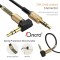 ONCRO® 1 Meter male 3.5 mm aux Cable | L Shape right angle | Audio Cable for Headphones, Smartphones