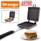 Orange aluminium Non-stick toast sandwich maker (Jumbo Sandwich Toaster)
