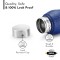 PEXPO Stainless Steel Fridge Water Bottle, 1000 ml, 6 pcs Blue, Bistro | Leak-Proof & Easy to Grip Water Bottle