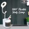 Pick Ur Needs Rechargeable Study Table Lamp for Students for Study Table/Desk Lamp Touch Control (Ring Shape Flexible Lamp) White Lamps