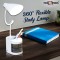 Pick Ur Needs White Study Table Lamp For Students Rechargeable Led Eye-Caring Table Desk Lamp With Usb Charging Cable Touch Control With Pencil Holder Lamps
