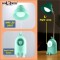 Pick Ur Needs Cute Bear Rechargeable LED Desk Lamp/Study/Table Lamp with Touch Switch & Flexible Gooseneck Eye-Caring 3 Lighting Mode(Light Green) Lamps