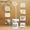 Pick Ur Needs Rechargeable Study Lamp/Table Lamp/Desk Lamp LED Light Touch Control with Pencil Holder White Lamps
