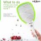 Mosquito Bat by Pick Ur Needs Racquet Rechargeable Electric Insect Killer Indoor, Outdoor (Green) Mosquito Nets and Bats