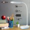 Pick Ur Needs Rechargeable LED Desk Touch Table Study Warm Night Light Dimming Reading Lamp USB Charging (Blue) Lamps