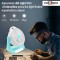 Pick Ur Needs Rechargeable Table Fan With 1 LED Flashlight and 4 Speed Mode 3000mAh Battery 180 Degree Rotation (Blue) table fans