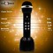 Pick Ur Needs Karaoke Mic with Led Light Wireless Bluetooth Microphone Connection Player Speaker 2-in1 with Recording + USB+FM (Black) Karaoke Microphones