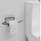 Plantex Self Adhesive GI Steel Toilet/Tissue Paper Roll Holder/Hanger/Towel Bar Stand for Bathroom Accessories (2 pcs)