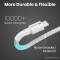 Portronics Konnect B Type C Cable with 3.0A Output, Nylon Braided, Fast Data Sync, Tangle Resistant, 1M Length(White)