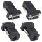 VGA Extender Over Ethernet Adapter, 4pcs VGA to RJ45 Adapter VGA 15 Pin Male to CAT5 CAT6 Female Network Cable Extender