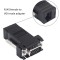 VGA Extender Over Ethernet Adapter, 4pcs VGA to RJ45 Adapter VGA 15 Pin Male to CAT5 CAT6 Female Network Cable Extender