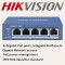 Hikvision 4 Port Gigabit Unmanaged POE Switch for IP CCTV Cameras DS-3E0505P-E/M with USEWELL RJ45