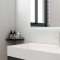 Black Glass Polished, Mirrored Corner Wall Storage Shelf for Bathroom (9x9) - 3 pcs