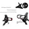 Flexible Mobile Metal Built Table Top Stand | Multi Angle Clamp | Foldable Lazy Bracket | Clip Mount for Videos